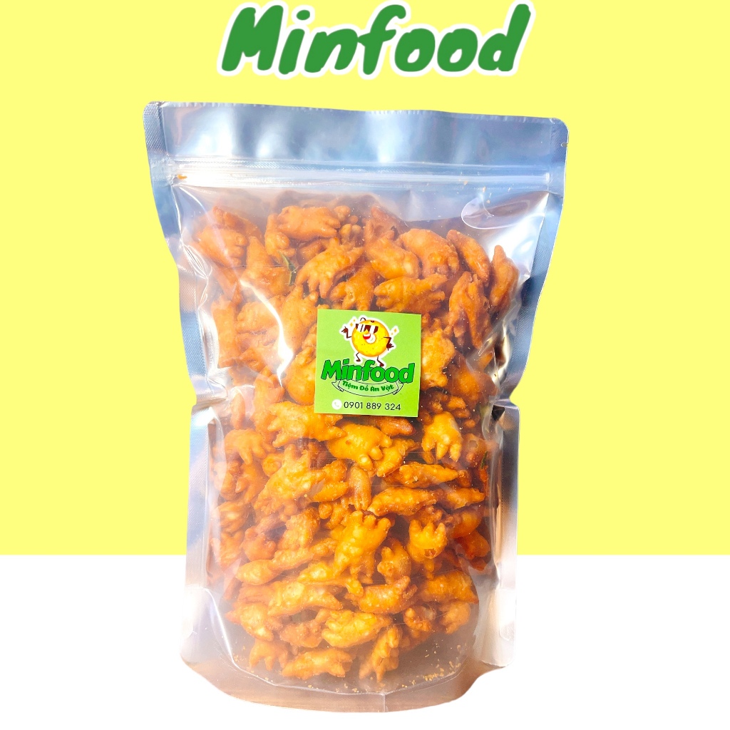 Snack Cua Giòn Cay, Bánh Quẩy Cua Vị Mắm Ớt 500G Minfood  Đồ Ăn Vặt