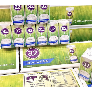 Sữa tươi nguyên kem a2 nước nhập khẩu Úc 24 x 200ml thùng