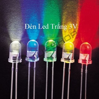 15 Con Đèn Led màu Trắng 3V, dùng để làm đèn trang trí