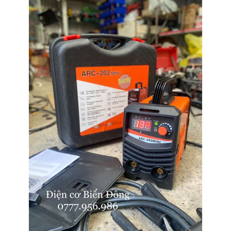 🔥FREESHIP🔥 Tặng bó 20 que Hàn VALY Máy Hàn điện tử JASIC ARC 202 siêu MINI hàn sắt, tôntrong gia đình và sản xuất.