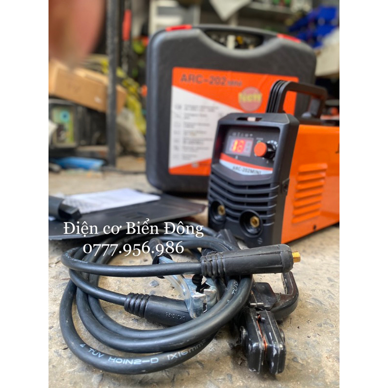 🔥FREESHIP🔥 Tặng bó 20 que Hàn VALY Máy Hàn điện tử JASIC ARC 202 siêu MINI hàn sắt, tôntrong gia đình và sản xuất.