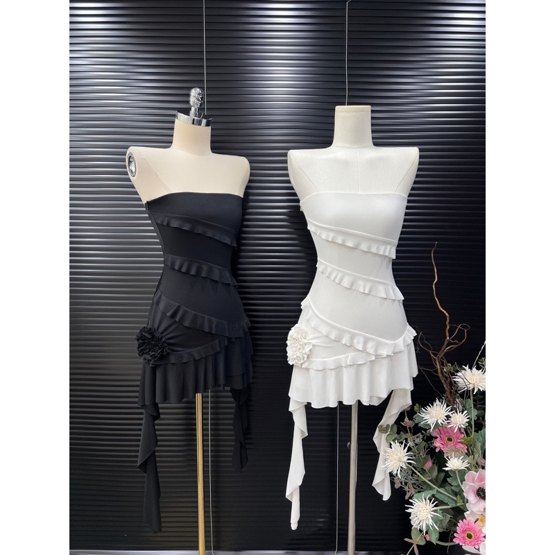 👗 BODY CÚP NGỰC VIỀN BÈO CUỐN HOA