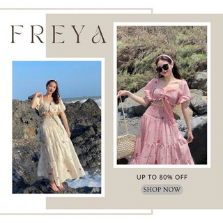 🛍Đầm váy nữ 🛍Đầm maxi tay ngắn nhún ngực mặc được 2 kiểu,váy dáng dài lụa xốp hoa nhí, váy màu trắng,màu hồng đi biển
