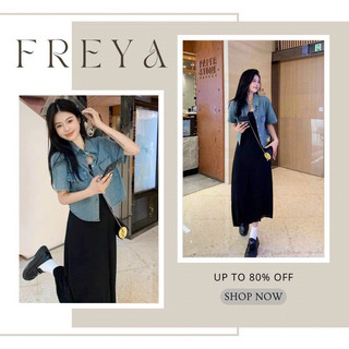 🛍 Đầm váy nữ 🛍 Set đầm đen hai dây mix kèm áo khoác xanh Denim ,váy đen dáng dài vải thun tăm mix áo khoác , đi chơi đẹp