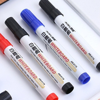 Bút viết bảng aowa bút lông viết bảng trắng xóa được 6178 / bút lông viết bảng trắng không thấm nước/ xanh - đỏ - đen