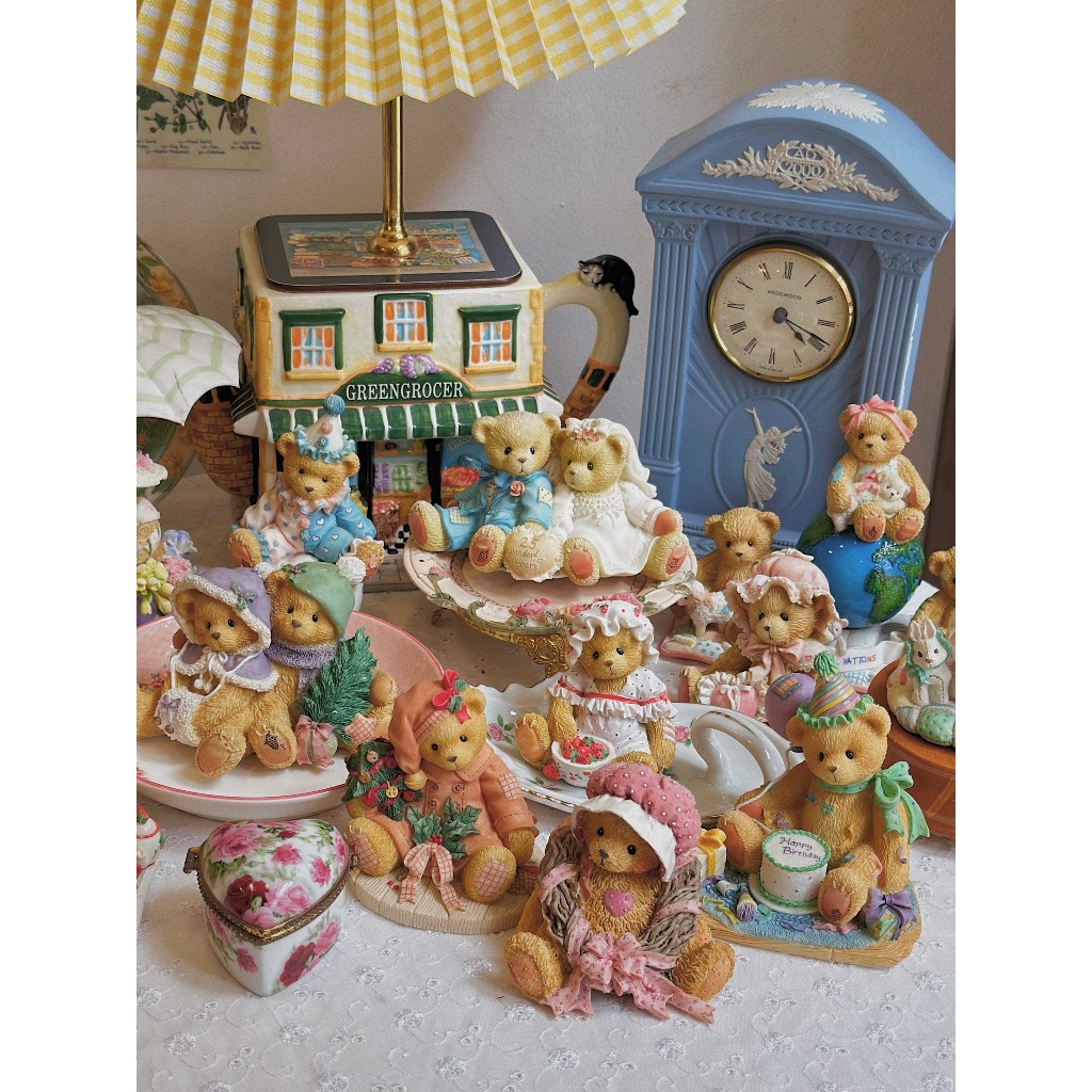 Tượng gấu Teddy Vintage xinh xắn 🐻🧸