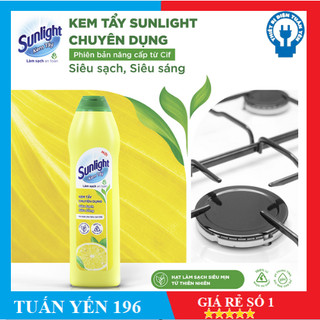 Kem tẩy chuyên dụng Sunlight|Phiên bản nâng cấp từ Cif|Siêu sạch Siêu sáng|Chai 690g