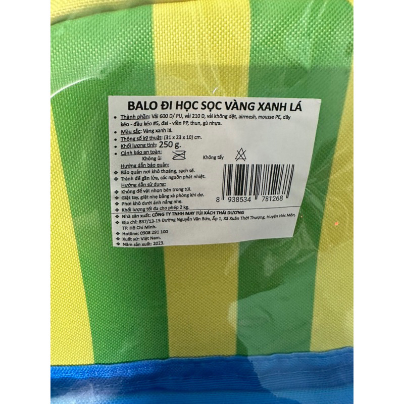 Ba lô cho bé Hkm Vinamilk Chất Đẹp