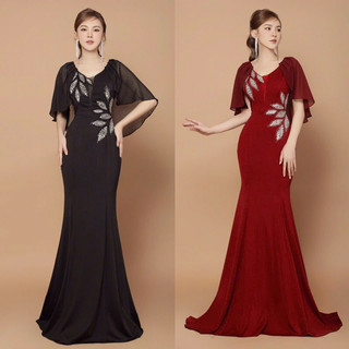 Dạ hội tay choàng kết lá trúc. Hàng TK