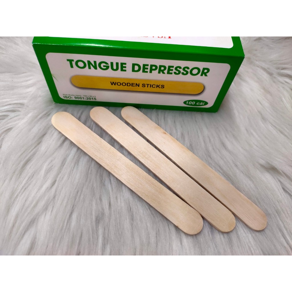 100 Thanh que wax lông bằng gỗ