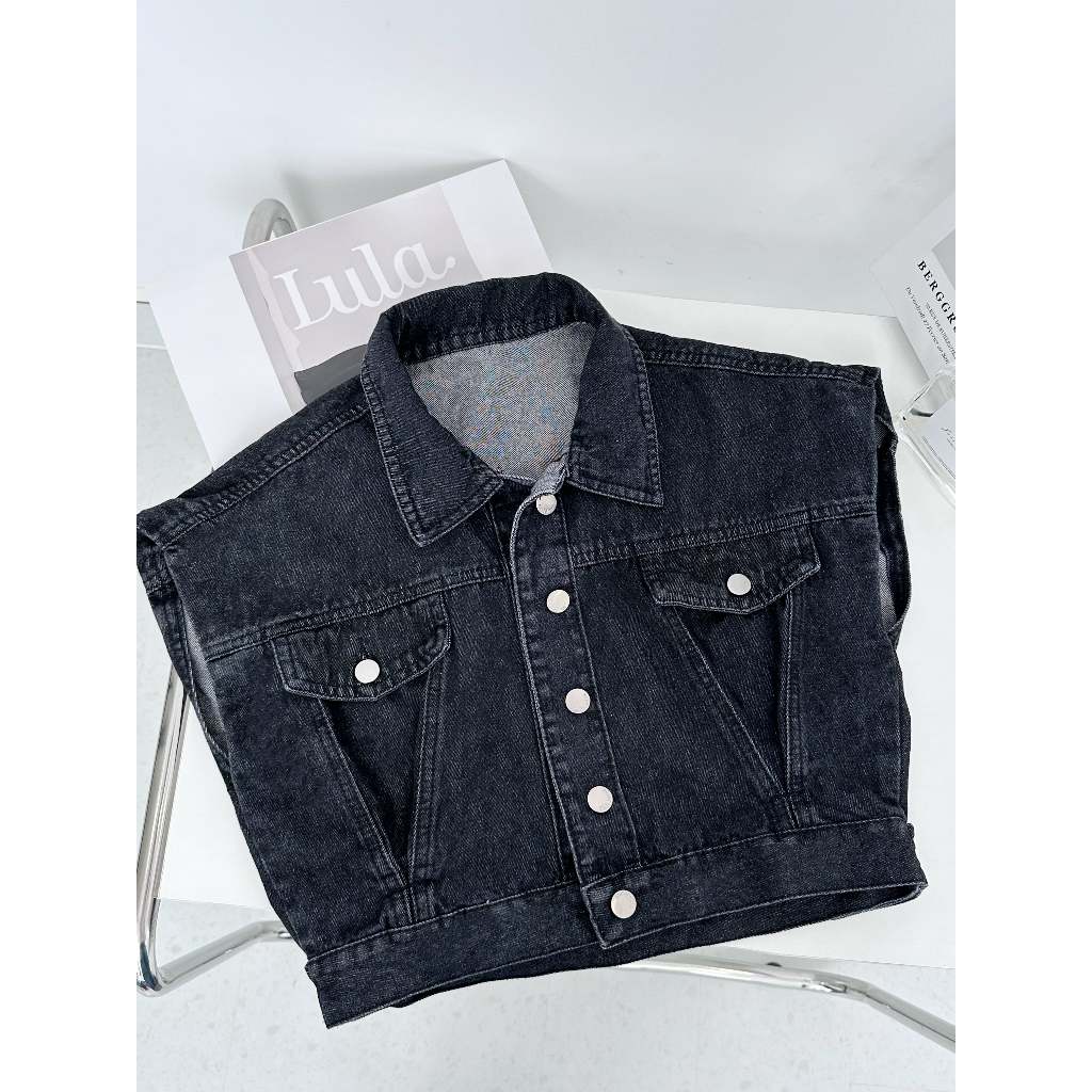 Áo khoác jean nữ tay ngắn croptop TiQi Jeans K-289