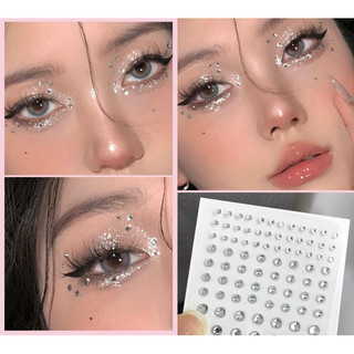Đá đính mặt nhiều mẫu có sẵn keo dán, đá dán makeup, đá đính tóc hóa trang