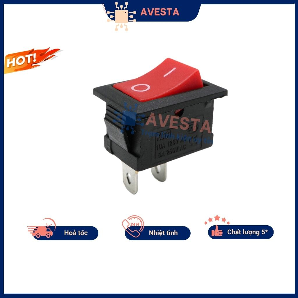 Công tắc RY1-101 công tắc bập bênh 6A 250V 2P 15x21mm không đèn chất lượng avesta
