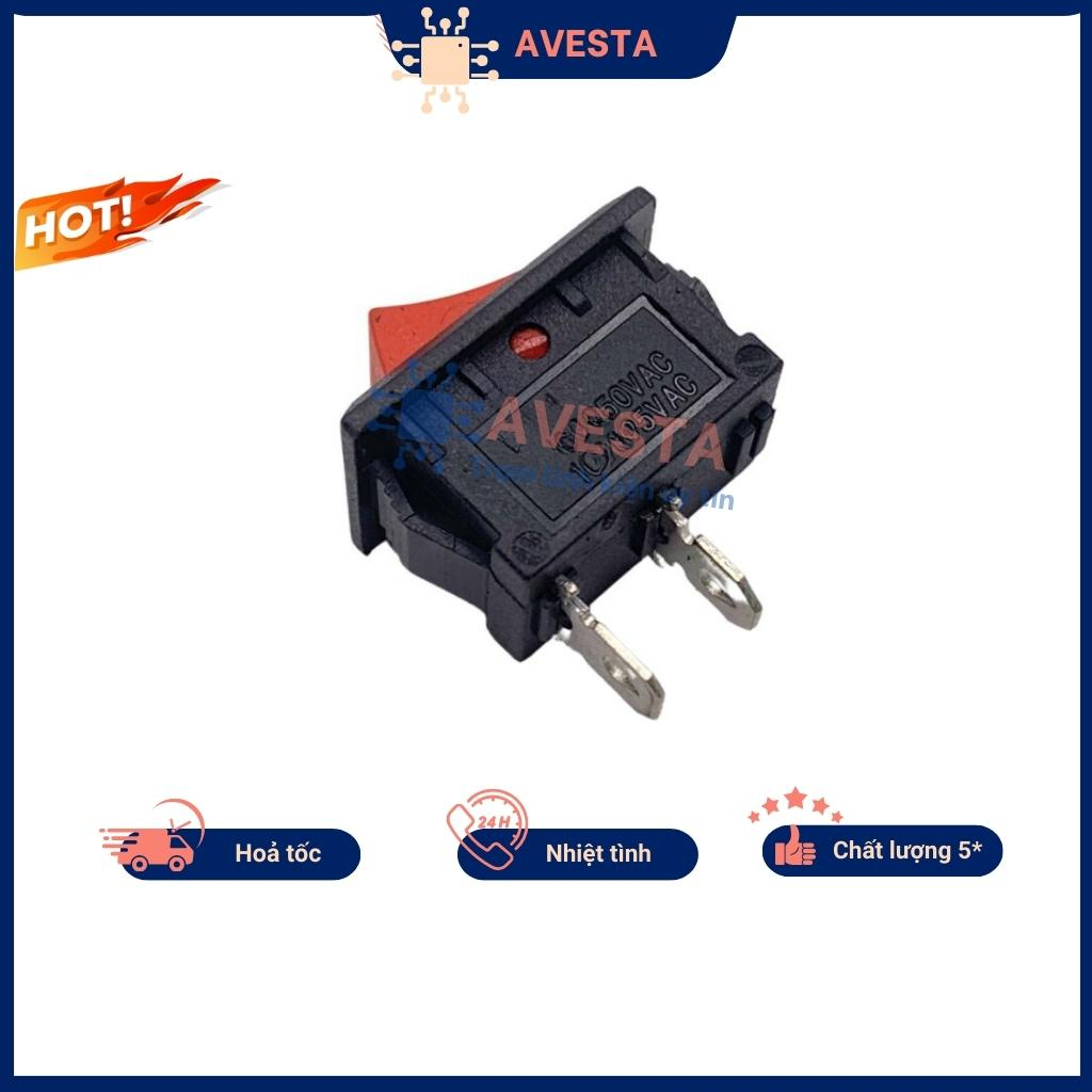 Công tắc RY1-101 công tắc bập bênh 6A 250V 2P 15x21mm không đèn chất lượng avesta