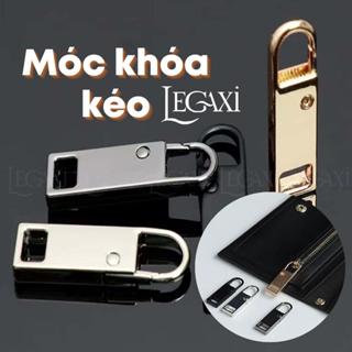 Móc khóa zip kéo Đầu dây khóa kéo kim loại đồng đen thay thế cho balo túi xách vali áo khoác quần Legaxi