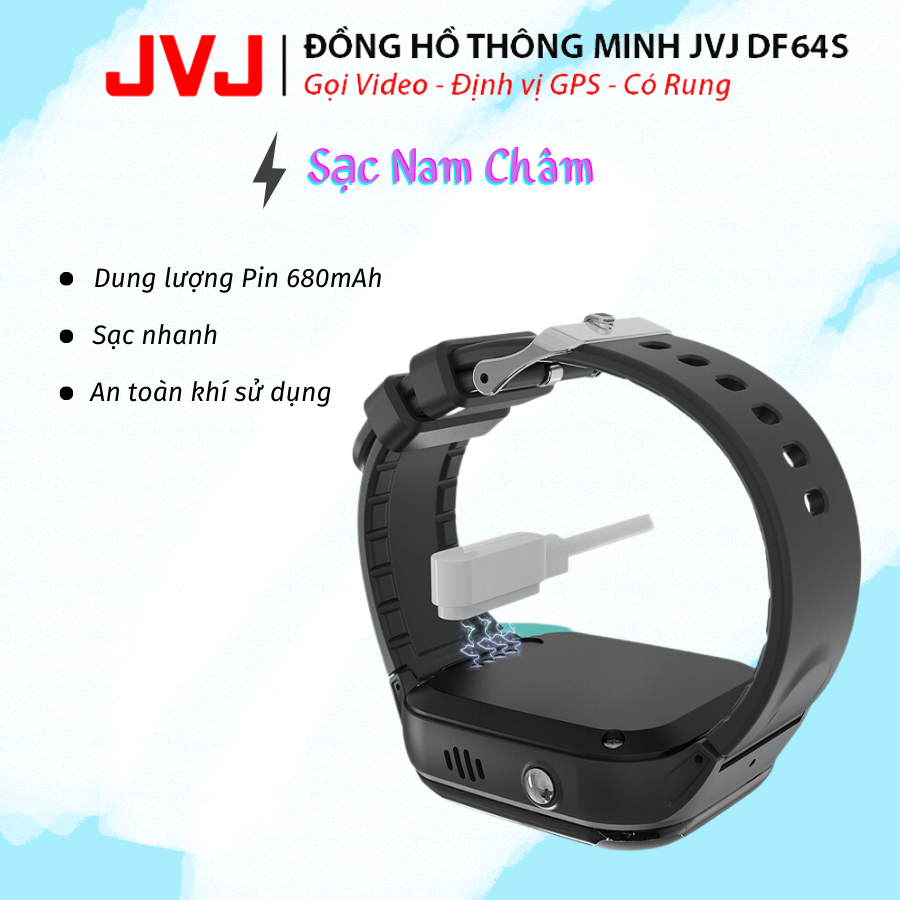 Đồng hồ thông minh trẻ em PEKUPO định vị, nghe gọi 2 chiều - Hỗ trợ tiếng Việt, Kháng nước IP67 - Bảo hành 12T