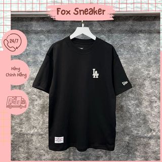 Áo Thun New Era X MLB La Đen Thêu Đen Trơn Hàng Chính Hãng 13781152 | Fox Sneaker
