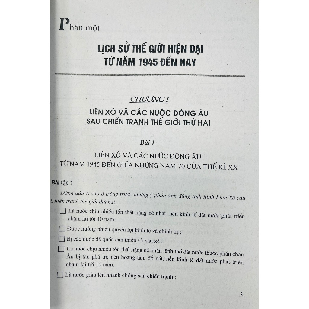 Sách - Vở bài tập Lịch sử lớp 9