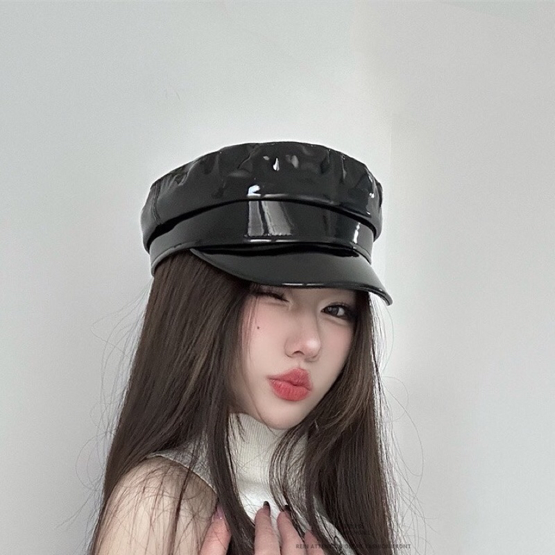 Mũ Thuỷ Thủ - Beret - Mũ Nồi - Da Bóng