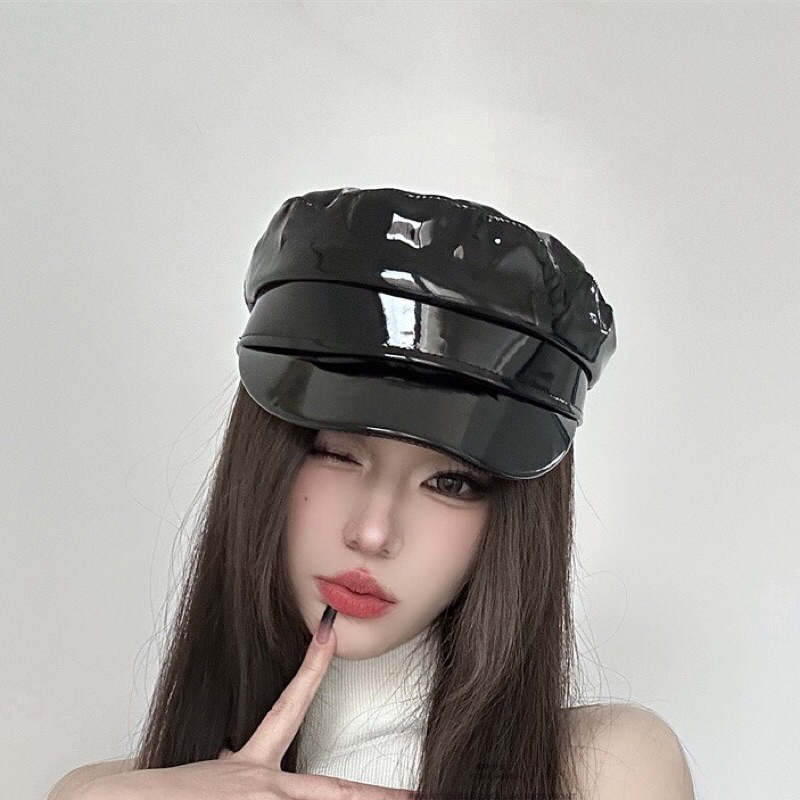 Mũ Thuỷ Thủ - Beret - Mũ Nồi - Da Bóng