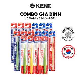 [TẶNG KEM CHỐNG NẮNG CHO BÉ] Combo Bàn Chải Đánh Răng Cho Cả Gia Đình (6 Bàn Chải Nam+6 Bàn Chải Nữ + 4 Bàn Chải Trẻ Em)