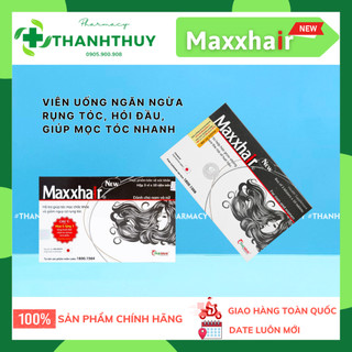 Mọc Tóc MAXXHAIR, Ngăn Rụng Tóc, Kích Thích Mọc Tóc Nhanh, Tăng Cường Sức Khỏe Của Tóc, Hộp 30 Viên