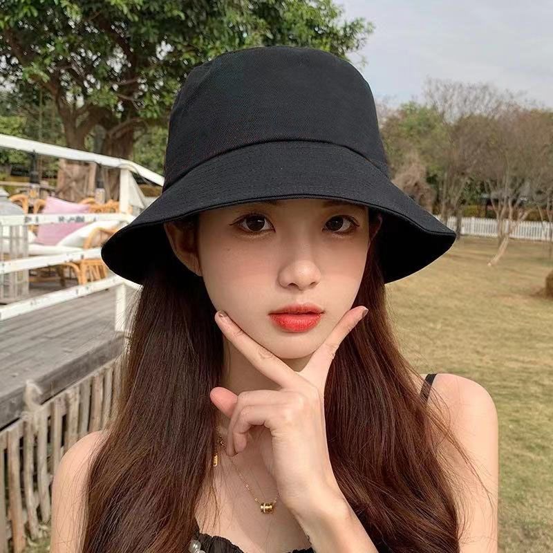 Mũ bucket vành tròn trơn nam nữ trơn form rộng phong cách unisex