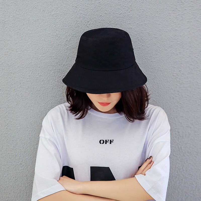 Mũ bucket vành tròn trơn nam nữ trơn form rộng phong cách unisex