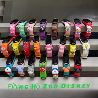 ( Đủ mẫu) Đồng Hồ Trẻ Em ZGO DISNEY Silicon, Đồng Hồ Điện Tử Thông Minh Cho Bé