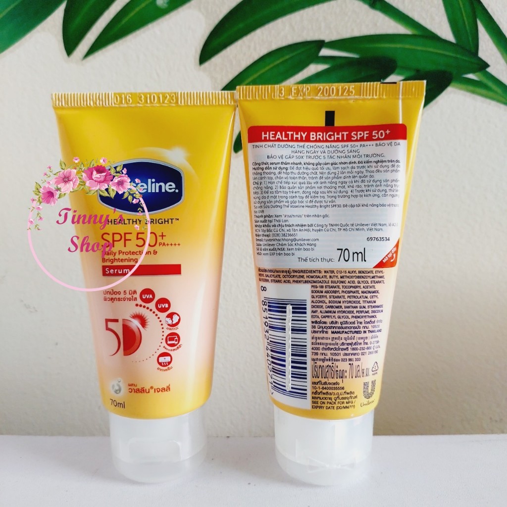 Dưỡng Thể Body Chống Nắng & Dưỡng Sáng Da Toàn Thân Vaseline Healthy Bright 300ml