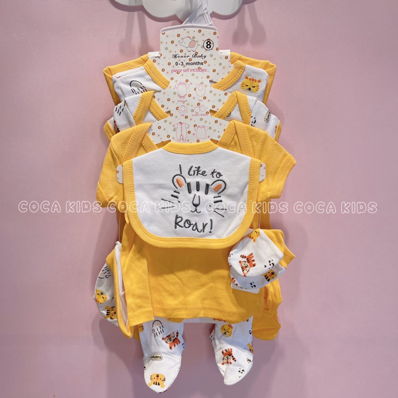 Set quần áo dành cho các bé sơ sinh - set quà tặng 8 món dành cho mẹ và bé