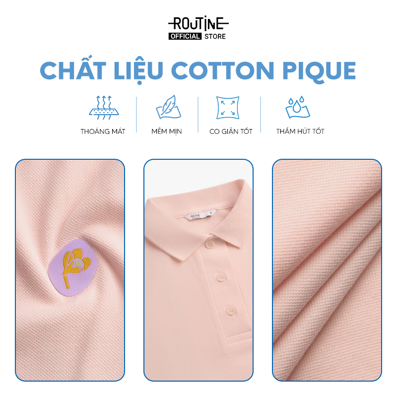 Đầm Nữ Polo Tay Ngắn Cotton Pique In Form Straight - Routine 10S23DREW034