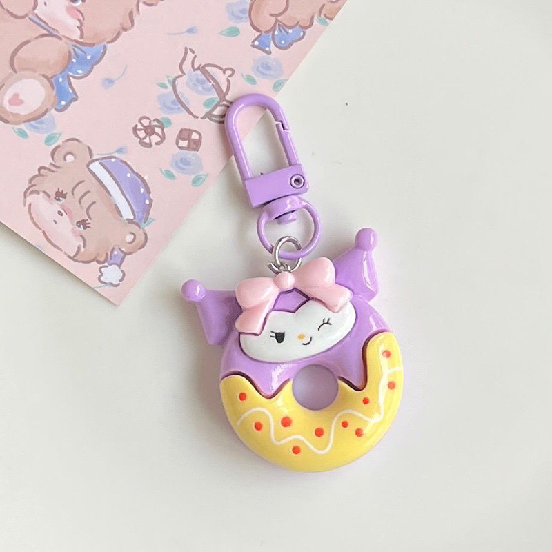 Móc Khóa Hình Bánh donut sanrio Bằng Nhựa PVC Cao cấp