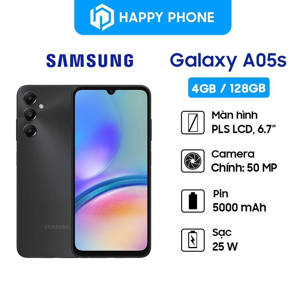 Điện thoại Samsung Galaxy A05s - Hàng chính hãng, Mới 100%, Bảo hành 12 tháng