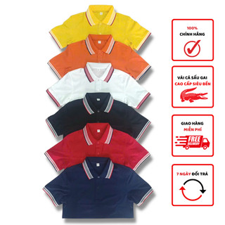 Áo thun Polo nam cổ bẻ phối Caro nhiều màu , vải cá sấu - không ra màu, co giãn thoải mái, form regular fit