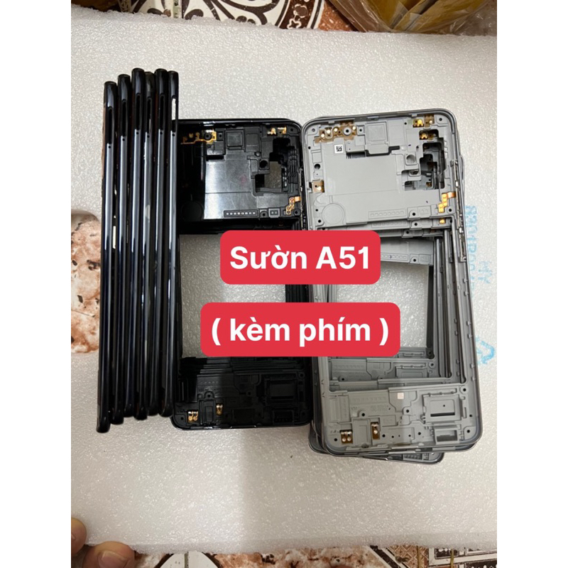 Sườn Samsung A51 zin kèm phím