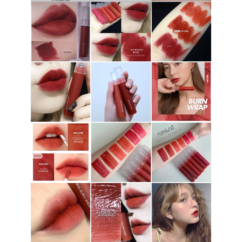 Son Tint Bóng Romand nhiều màu - Đọc kỹ mô tả