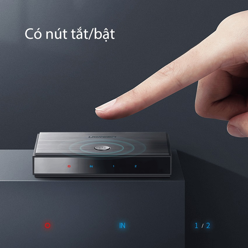 Bộ Chia Cổng HDMI 1 ra 2 hỗ trợ full HD 4K Ugreen, Hàng Chính Hãng, Bảo hành 12 tháng