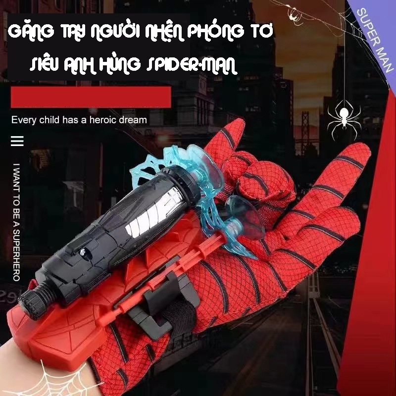 Đồ chơi găng tay người nhện ANDY KIDS bắn tơ độc đáo siêu nhân nhện
