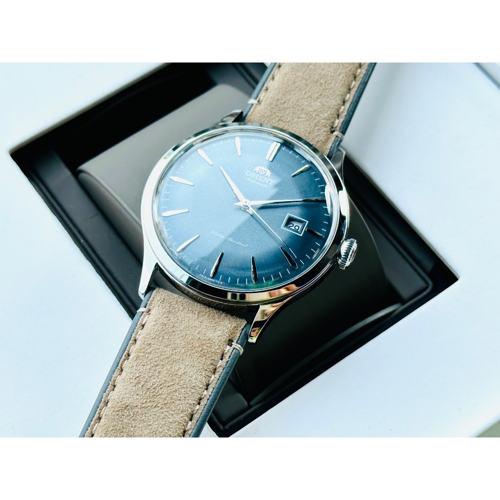 Đồng hồ nam dây da Orient Automatic Bambino RA AC0P03L10B