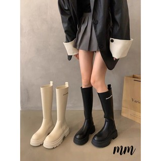 Bốt Boot nữ thời trang da mềm đế bệt