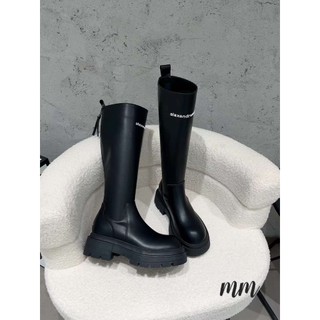 Bốt Boot nữ thời trang da mềm đế bệt