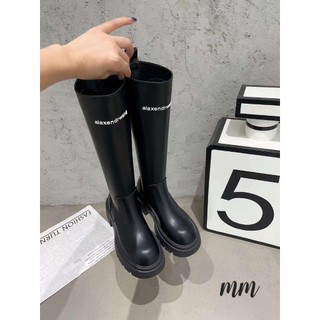 Bốt Boot nữ thời trang da mềm đế bệt