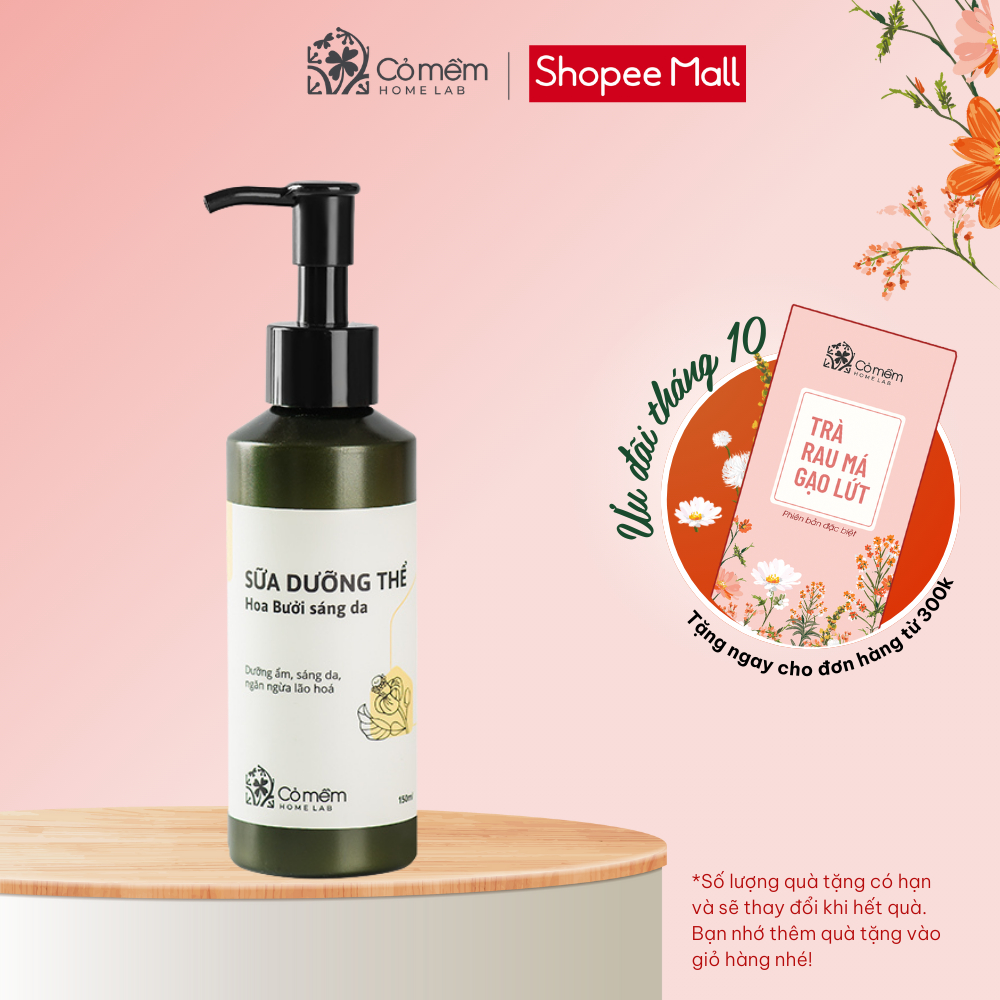 Sữa Dưỡng Thể Hoa Bưởi Sáng Da Dưỡng Ẩm Ngăn Ngừa Lão Hoá Cỏ Mềm 150ml