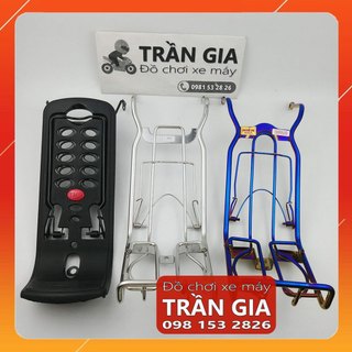 Baga giữa xe Sirius RC gác baga trước chở đồ sirius xăng cơ bình xăng con nhựa inox titan 7 màu 10 ly