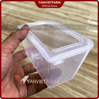 SET 10 Máng ăn chống bới cho chim, vẹt, gà, nhựa tốt, màu đẹp