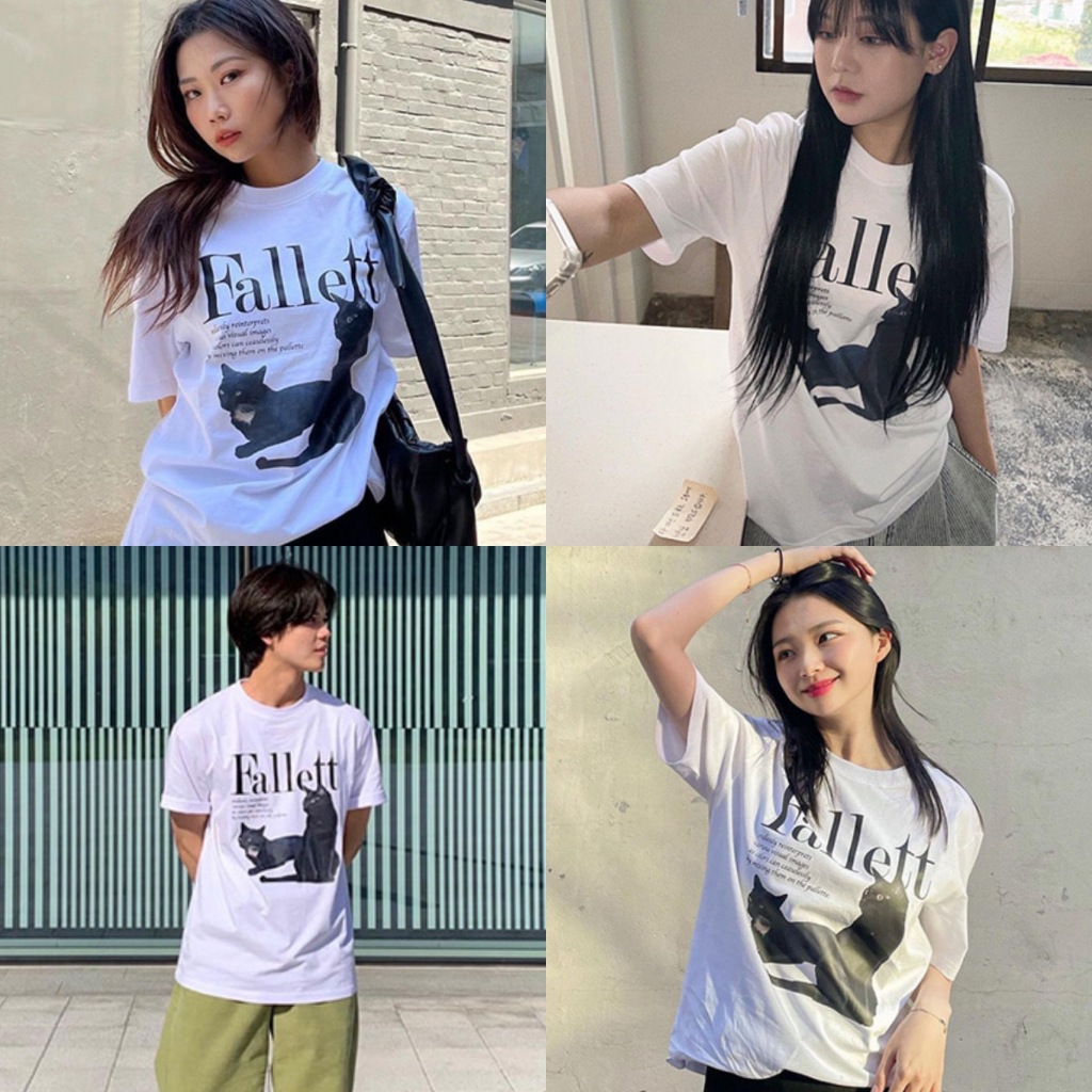 Áo thun FALLETT Deuce Nero Short Sleeve T-shirt