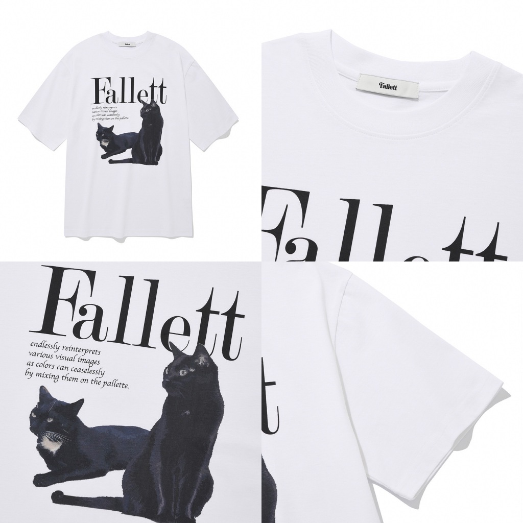 Áo thun FALLETT Deuce Nero Short Sleeve T-shirt