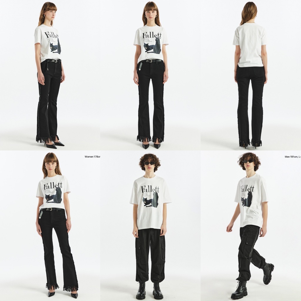 Áo thun FALLETT Deuce Nero Short Sleeve T-shirt