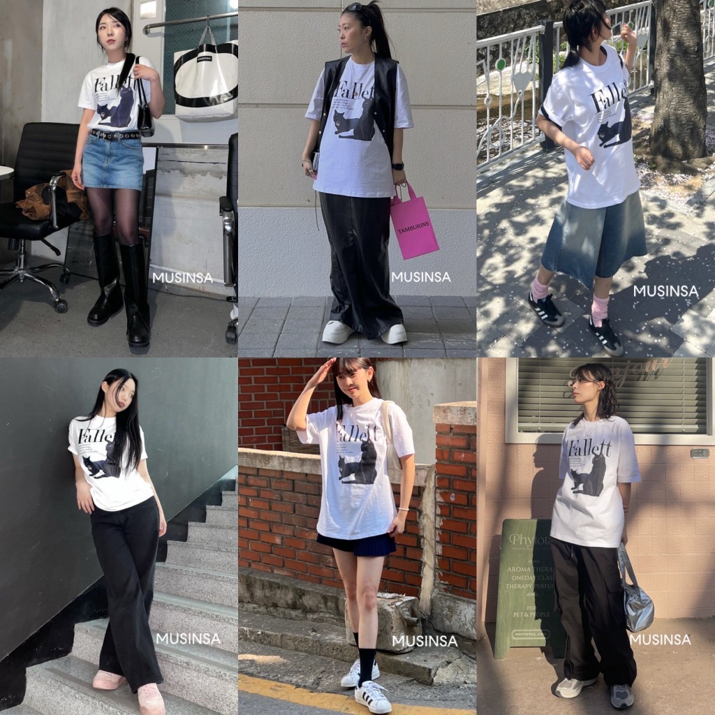 Áo thun FALLETT Deuce Nero Short Sleeve T-shirt